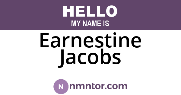 Earnestine Jacobs