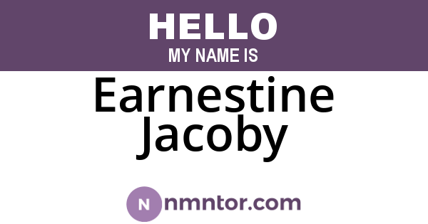 Earnestine Jacoby