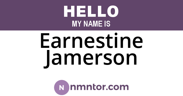 Earnestine Jamerson