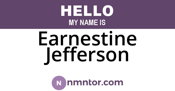 Earnestine Jefferson
