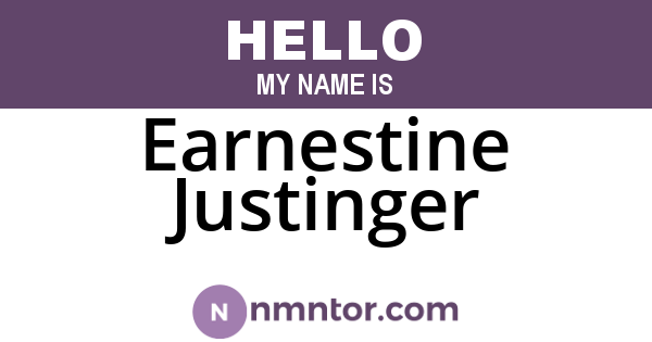 Earnestine Justinger