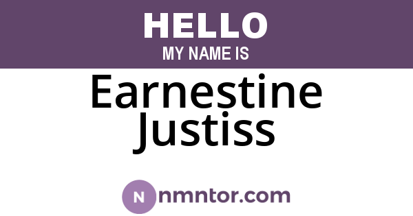 Earnestine Justiss