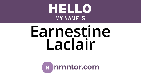 Earnestine Laclair