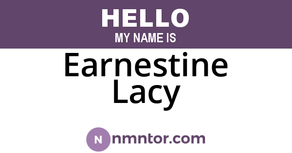 Earnestine Lacy