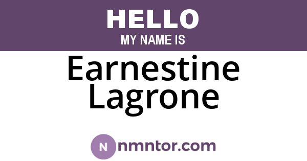 Earnestine Lagrone