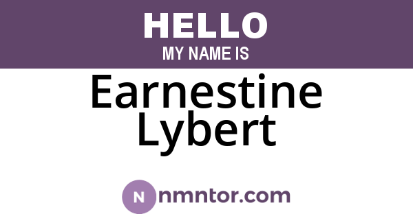 Earnestine Lybert
