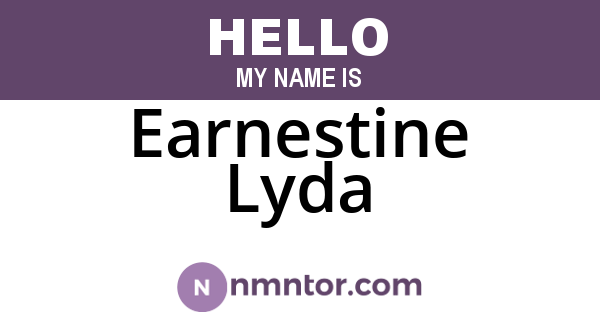 Earnestine Lyda