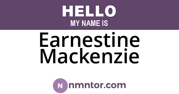 Earnestine Mackenzie