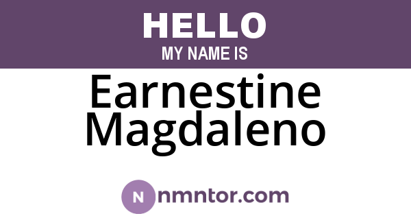 Earnestine Magdaleno