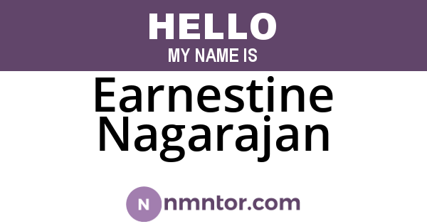 Earnestine Nagarajan