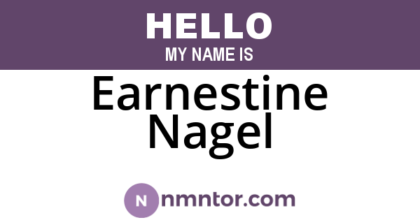 Earnestine Nagel