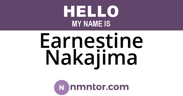 Earnestine Nakajima