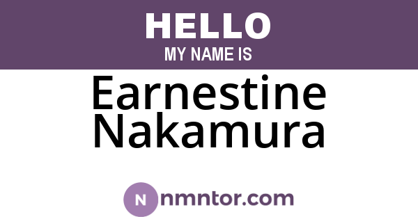 Earnestine Nakamura