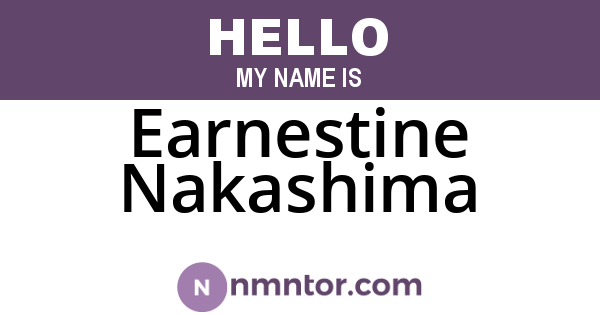 Earnestine Nakashima
