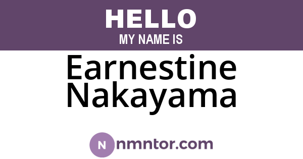 Earnestine Nakayama