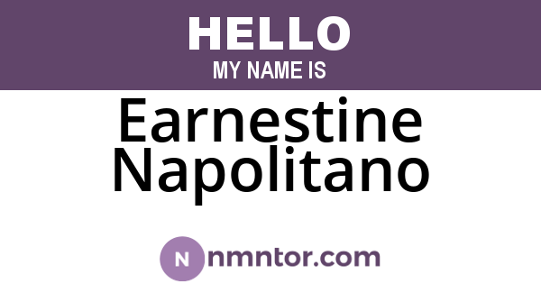 Earnestine Napolitano