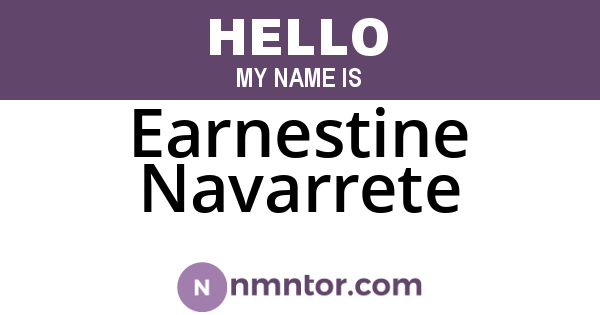Earnestine Navarrete