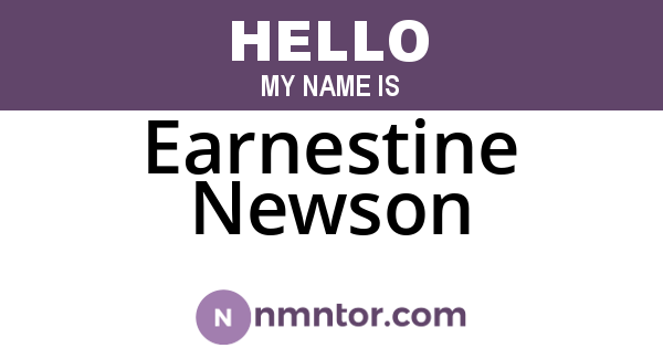 Earnestine Newson