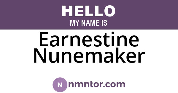 Earnestine Nunemaker