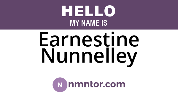 Earnestine Nunnelley
