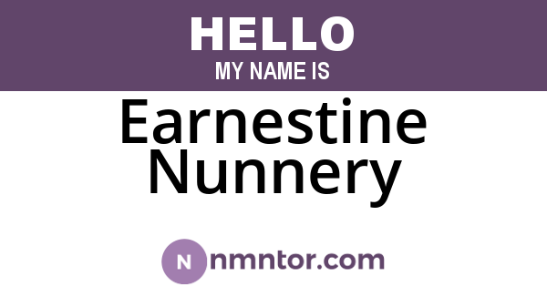 Earnestine Nunnery