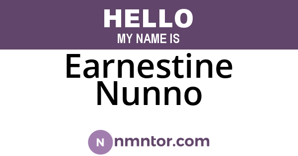 Earnestine Nunno