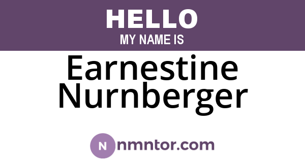 Earnestine Nurnberger