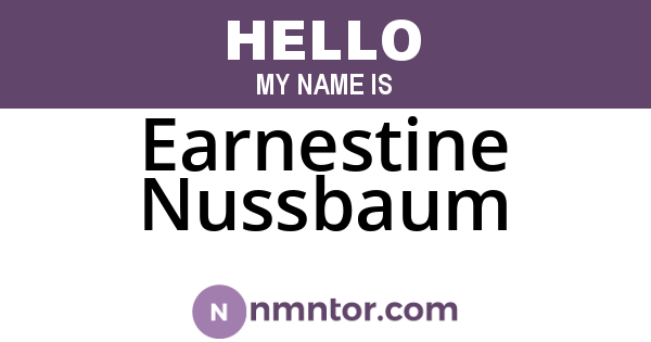 Earnestine Nussbaum