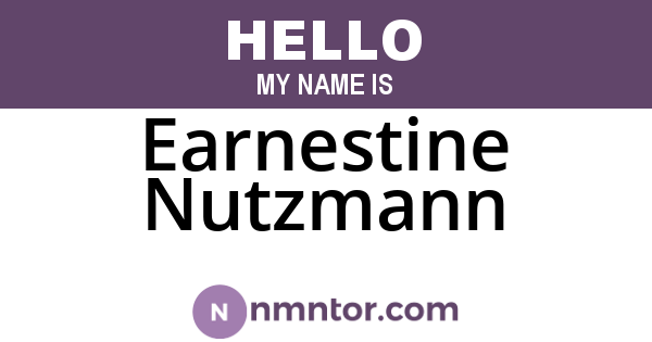 Earnestine Nutzmann