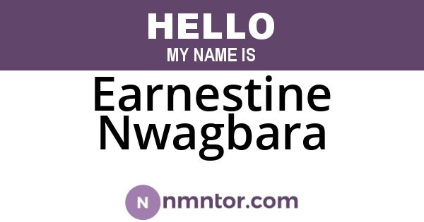 Earnestine Nwagbara