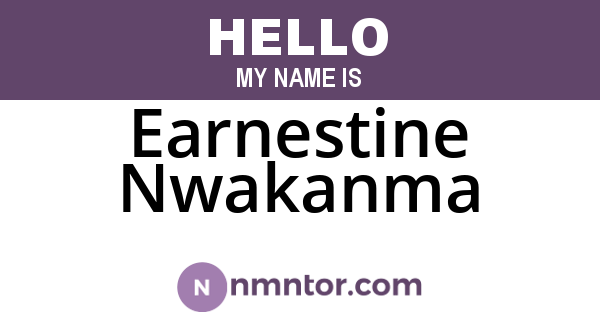 Earnestine Nwakanma