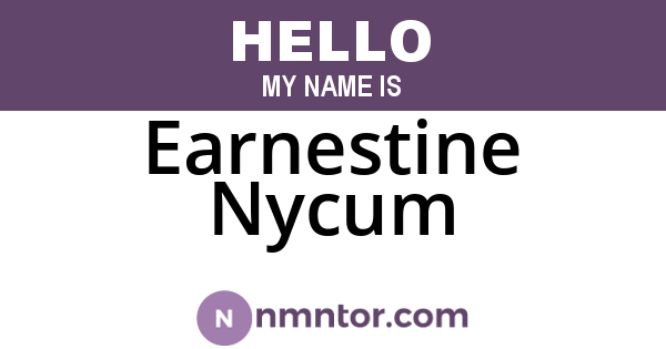 Earnestine Nycum