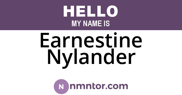 Earnestine Nylander