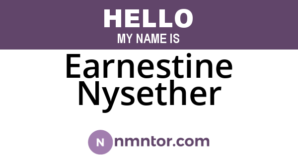 Earnestine Nysether