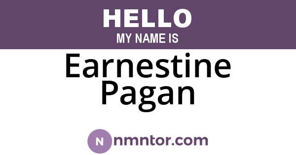 Earnestine Pagan