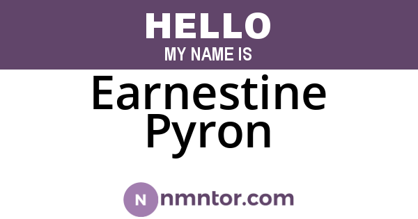 Earnestine Pyron