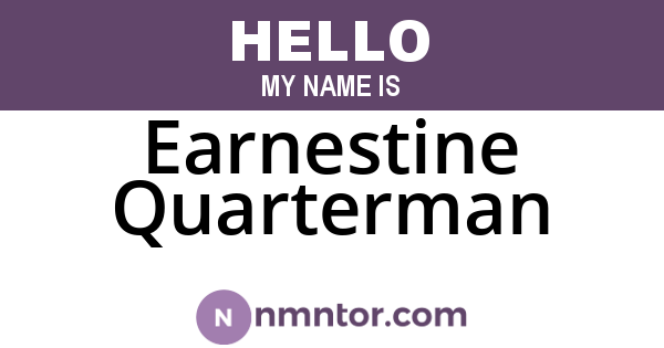 Earnestine Quarterman