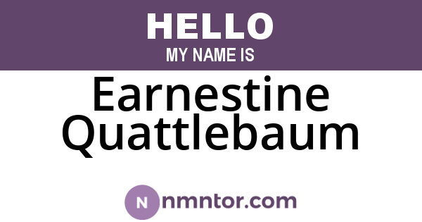 Earnestine Quattlebaum