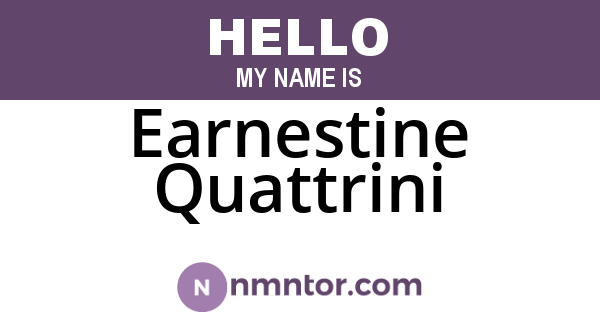 Earnestine Quattrini