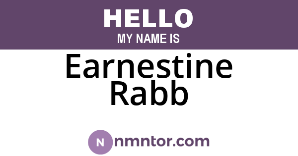 Earnestine Rabb