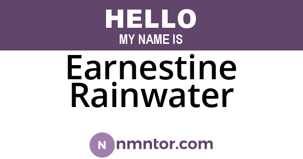 Earnestine Rainwater