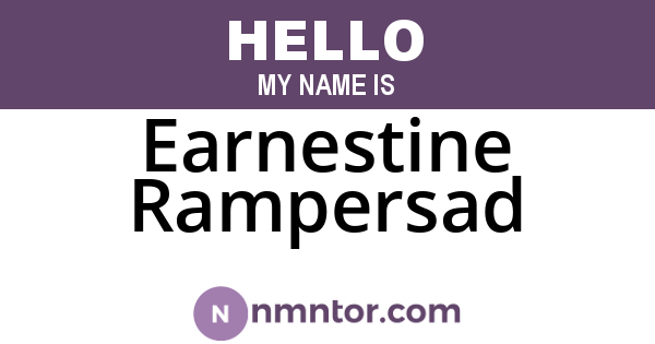 Earnestine Rampersad