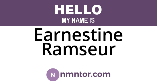Earnestine Ramseur