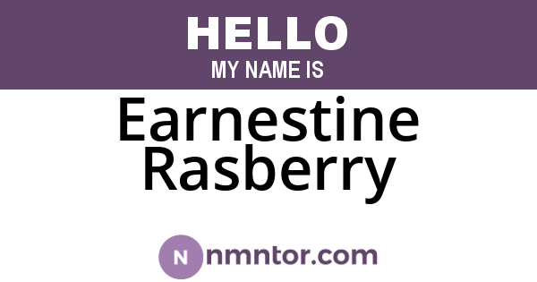 Earnestine Rasberry