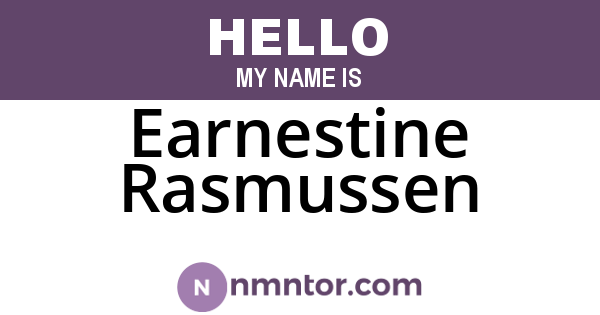 Earnestine Rasmussen