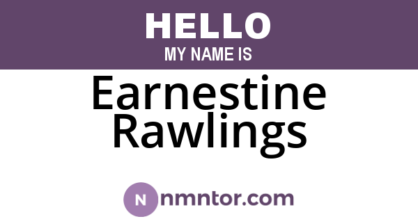 Earnestine Rawlings