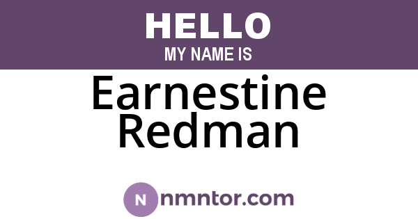 Earnestine Redman