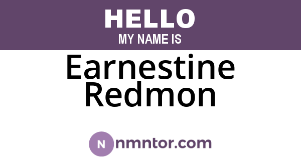 Earnestine Redmon