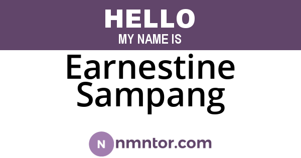 Earnestine Sampang