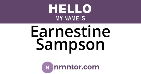 Earnestine Sampson